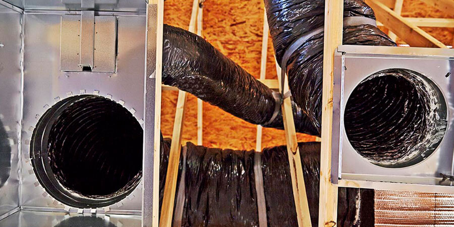 Air ducts in new construction