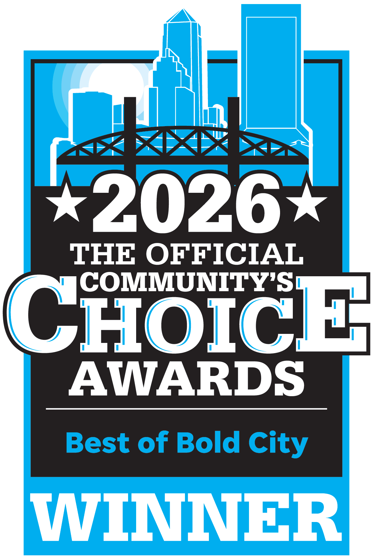 Cool R Us 2026 Best of Bold City badge